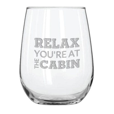 Pingry Etched Stemless Wine Glass 15 oz.