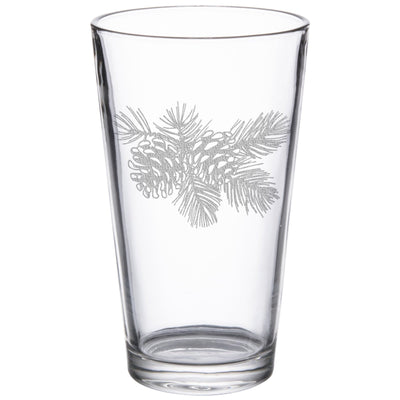 Vermont Pine Tree Etched Stemless Wine Glass - 15 oz