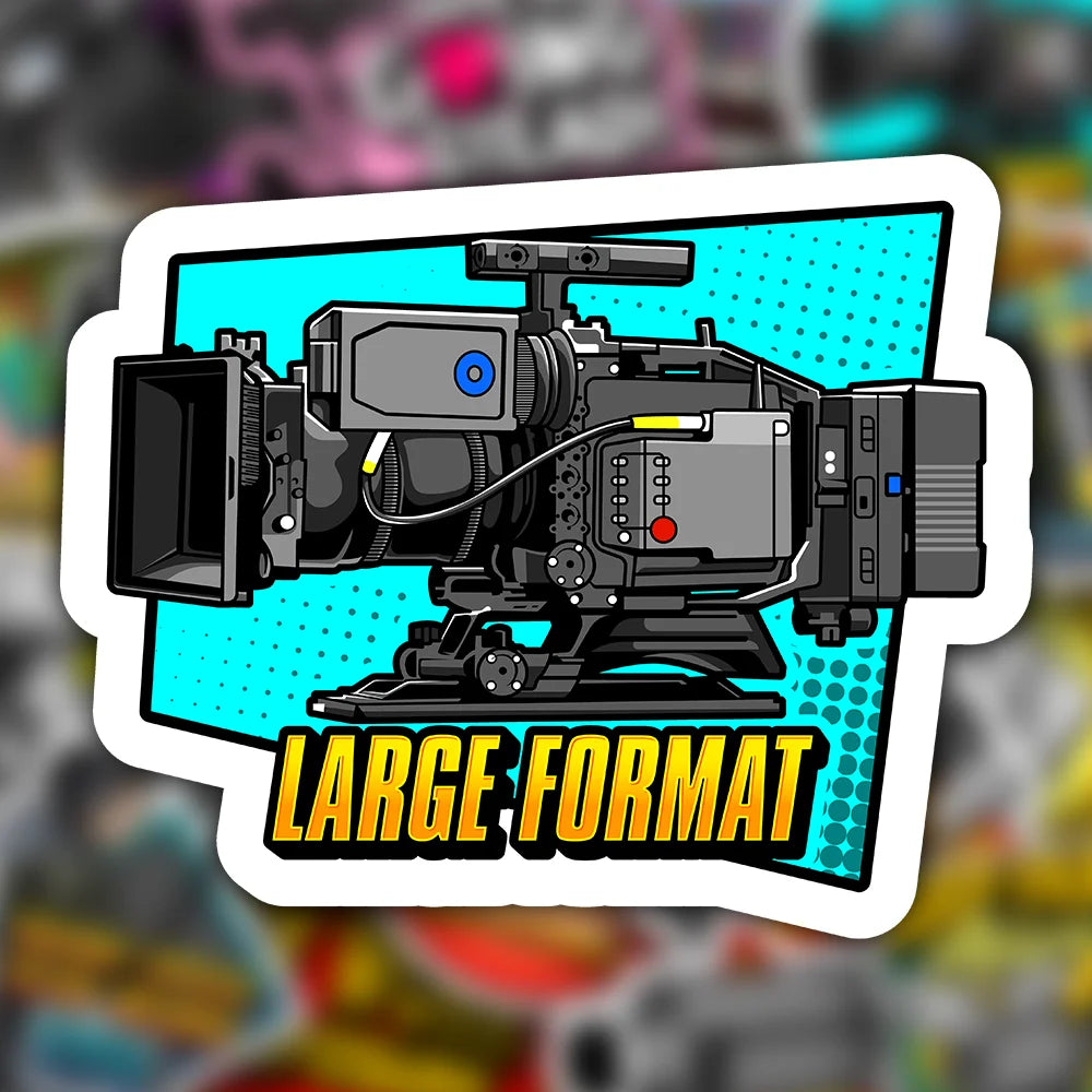 Large Format Camera Sticker
