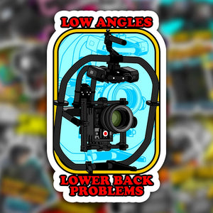 Low Angles Lower Back Problems Sticker - MotionPicturePeels