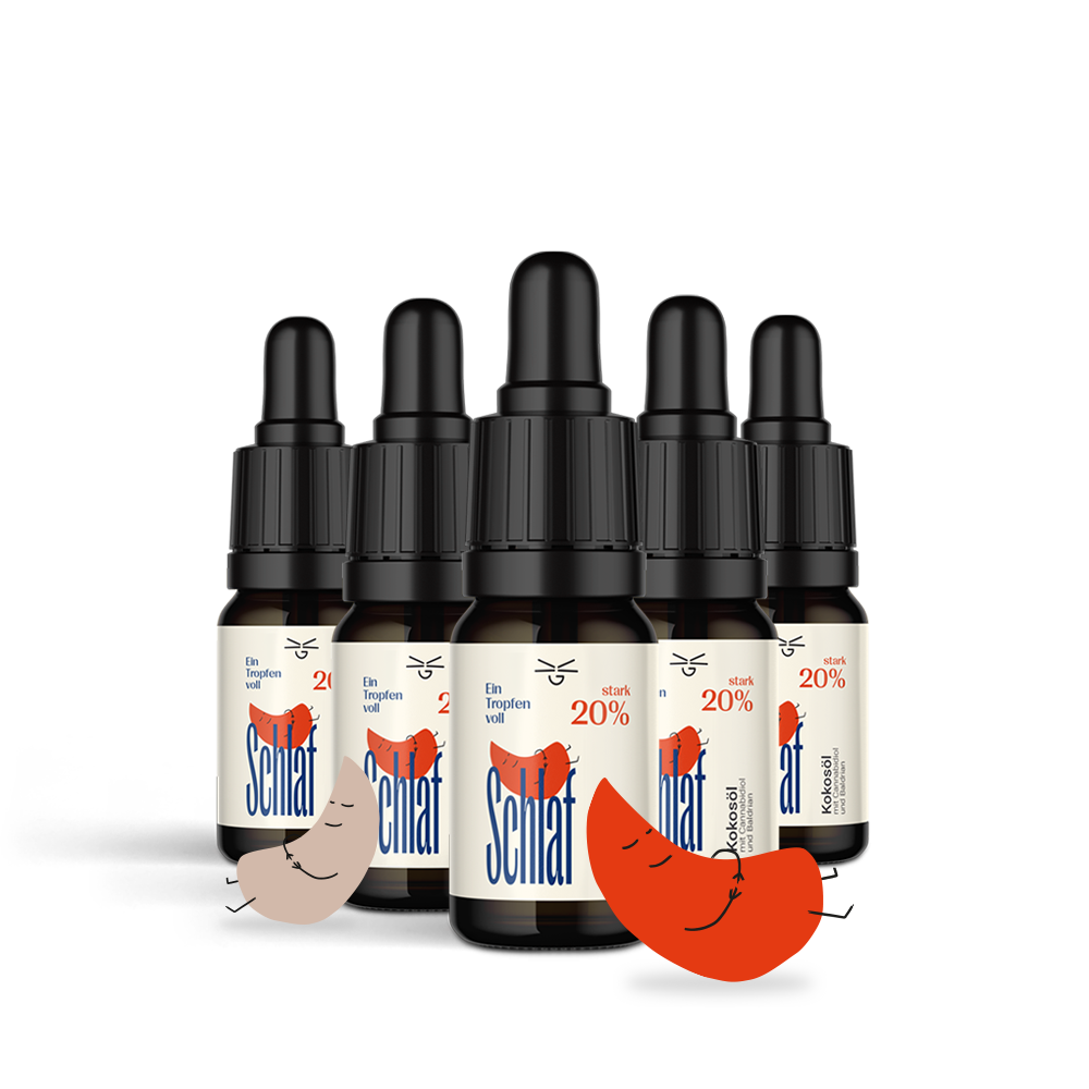 5er Set CBD Öl Schlaf 20%