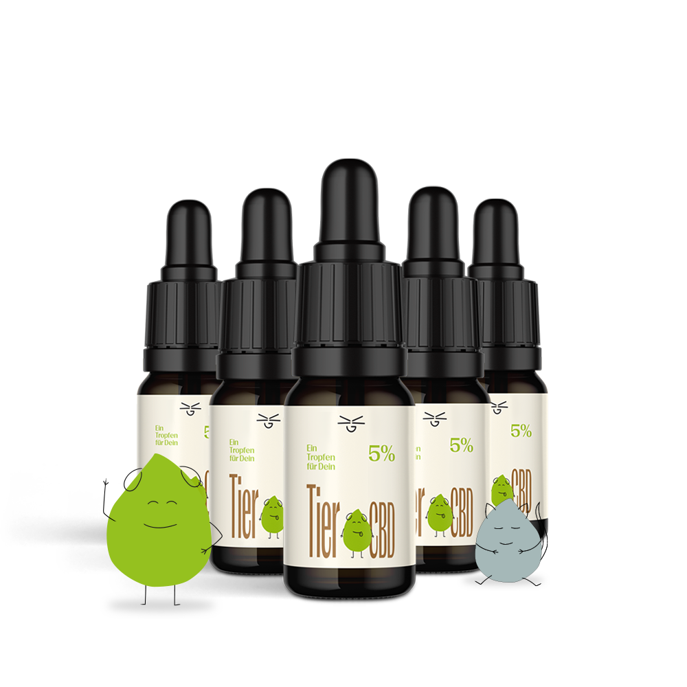 5er Set CBD Öl Tiere 5%