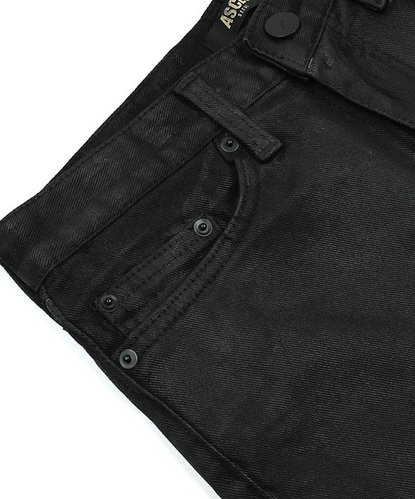 [THE KLOBAL STAGE] ASCLO Dry Black Coating Jeans