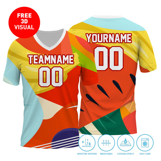 Short Sleeve V Neck (Full Dye Sublimation)#500001 – Fullypromoted