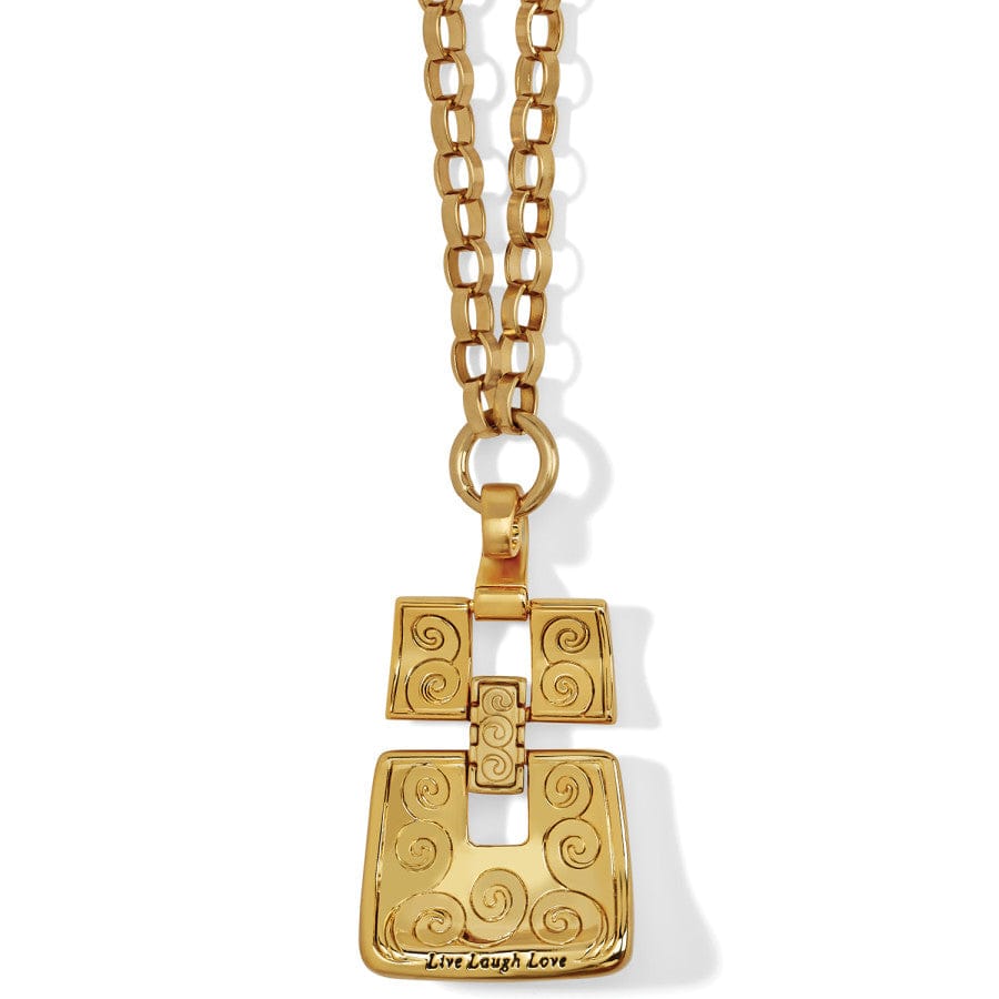 Brighton Twinkle Grand Solitaire Gold Necklace Jl4243 RTLS Big Sparkle for  sale online