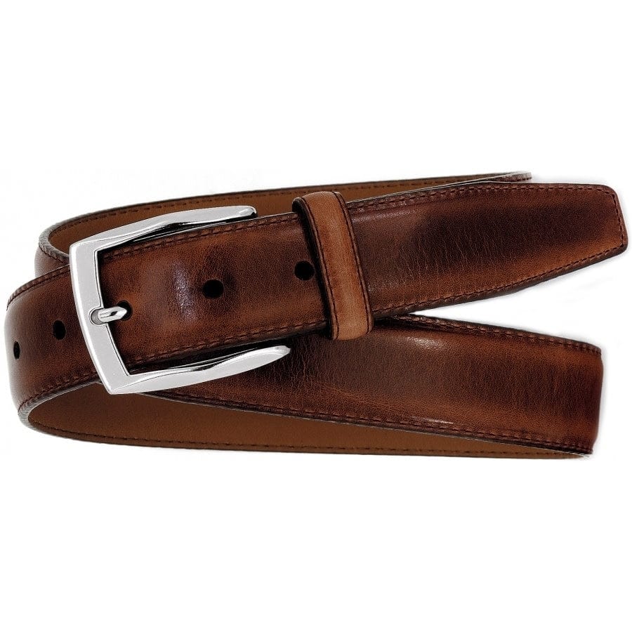 Men's Brighton Ventura Leather Belt, #M10385 Brown - Richard David for Men