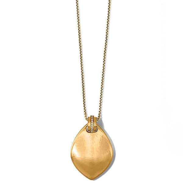 Brushed Disc Necklace in Gold – Wild Nora Jewellery
