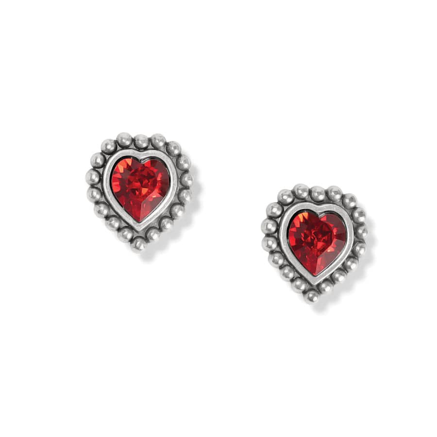 Hearts ~ Red Dangling Valentine Earrings for Pierced Ears : LILIEN