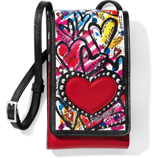 Wild At Heart Embroidered Medium Messenger Bag - Brighton