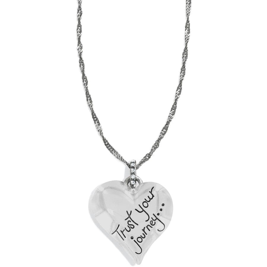 Trust Your Journey Golden Heart Necklace - Brighton