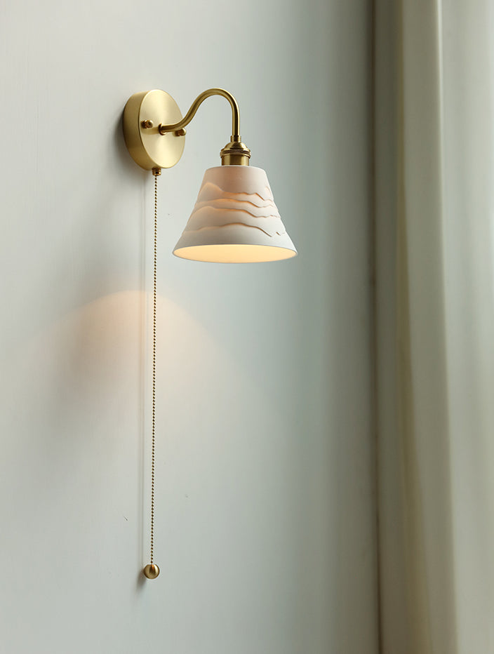 ceramic plug in wall sconce