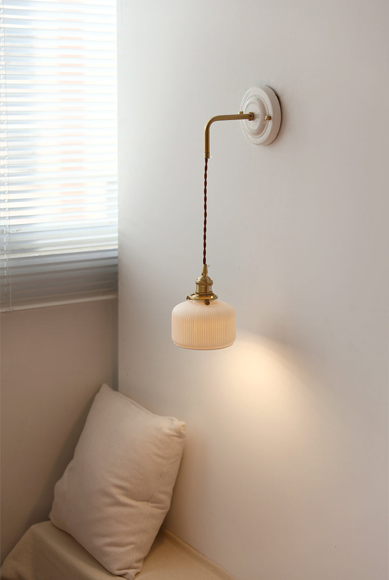 ceramic plug in wall sconce