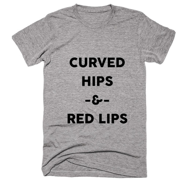 Curved Hips And Red Lips T-Shirt – Shirtoopia