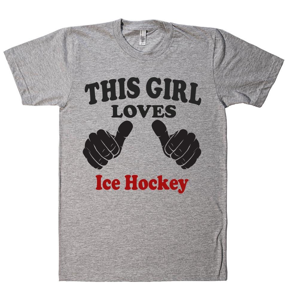 THIS GIRL LOVES Ice Hockey T-SHIRT – Shirtoopia