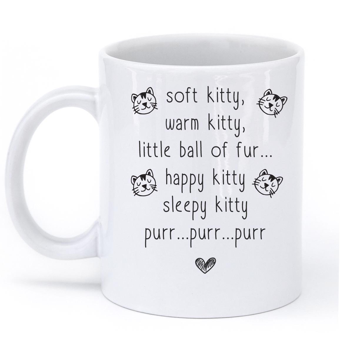 soft kitty warm kitty poem cat mug – Shirtoopia