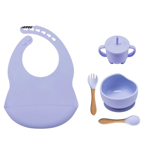 TOKOMOM™ 5PCS / Silicone Set - Baby Feedings Tableware