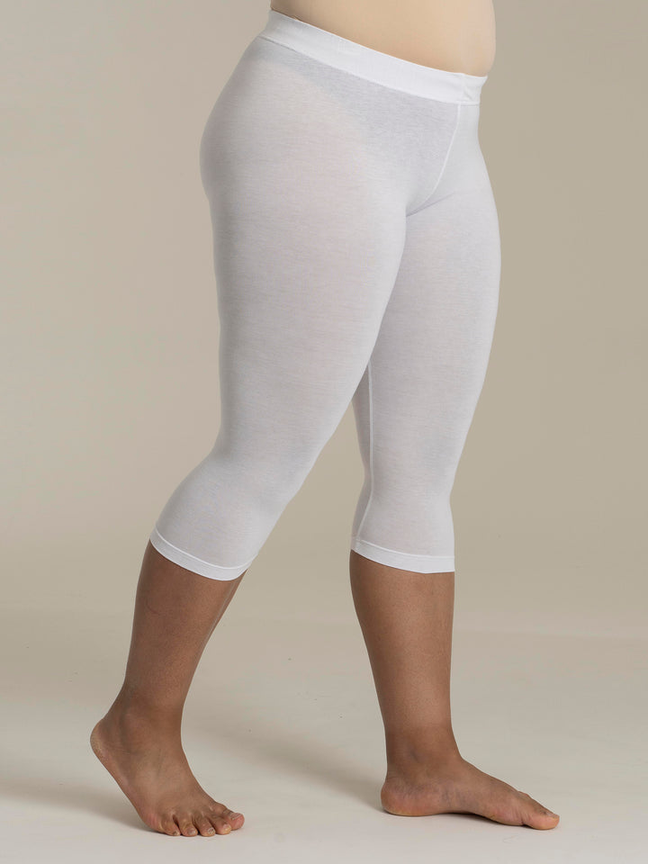 3/4 lgd leggings, Sandgaard - hvid