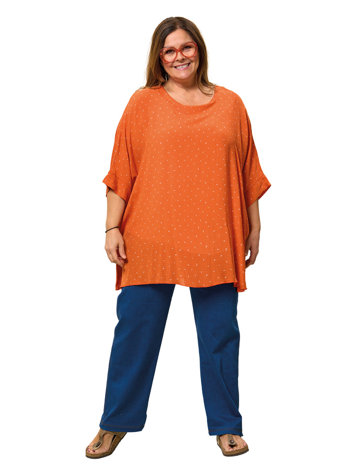 Chiffonbluse fra Pronto - orange