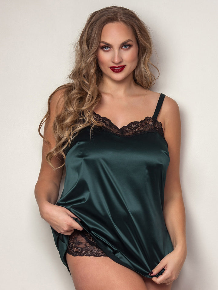 Blonde chemise fra Plaisir - grøn