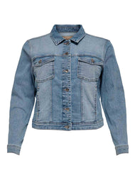 Denimjakke fra Only - lys denim