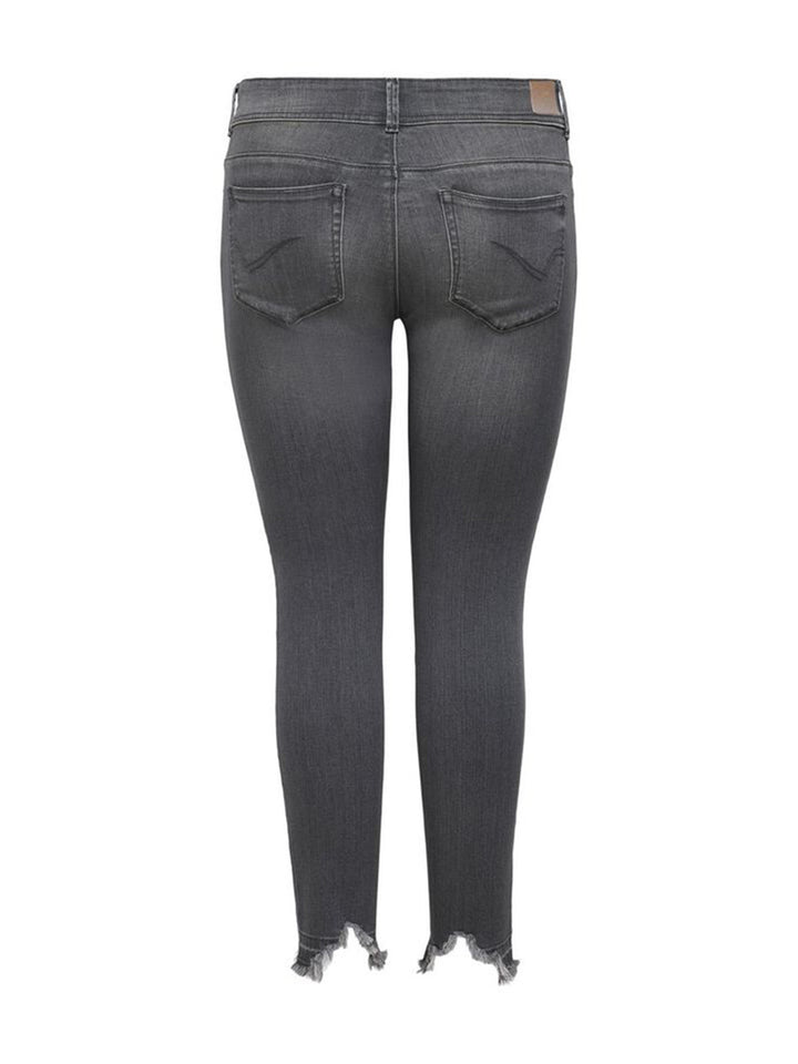 Jeans m/slid, Only Carmakoma - grå