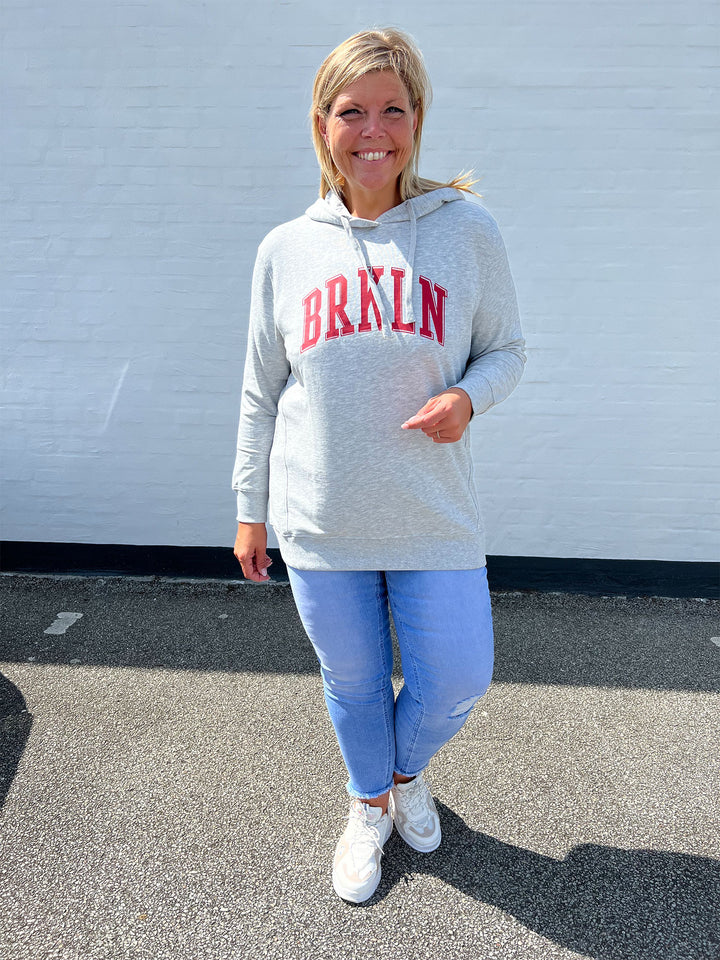 Carlino Hoodie fra Only - lys grå