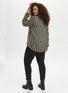 KCsida stribet bluse, KAFFE - army