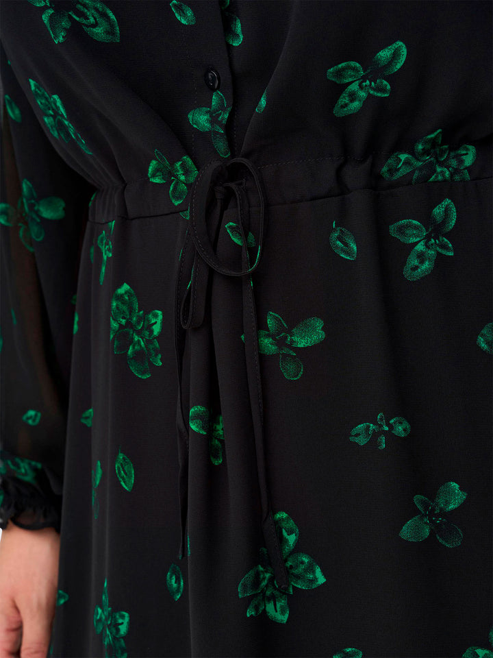 CARMISCHA kjole fra Only - sort-grøn