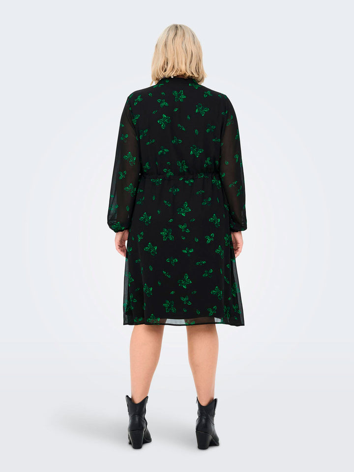 CARMISCHA kjole fra Only - sort-grøn