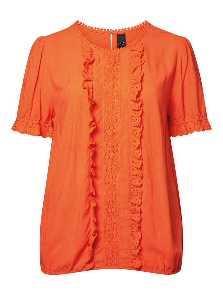 Flot bluse fra Adia - orange