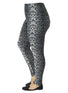 Leopard leggings, by Caroline - sort-grå