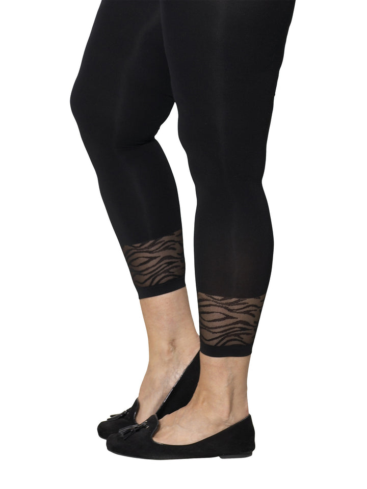 Leggings med zebra, Festival - sort