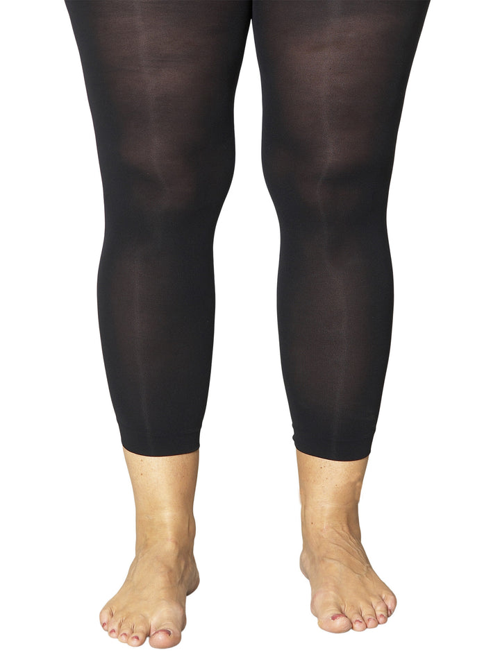 3/4 microfiber leggings, Decoy - sort