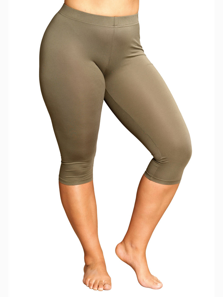 3/4 lgd leggings, Sandgaard - khaki