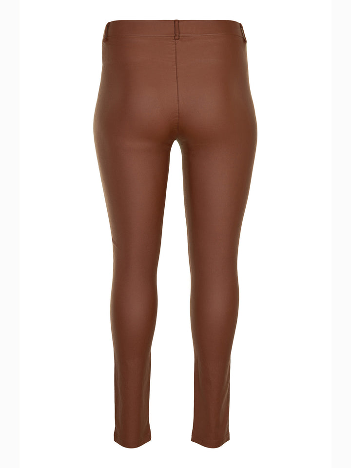 Coated leggingsbuks, Sandgaard - cognac