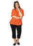 Flot bluse fra Adia - orange