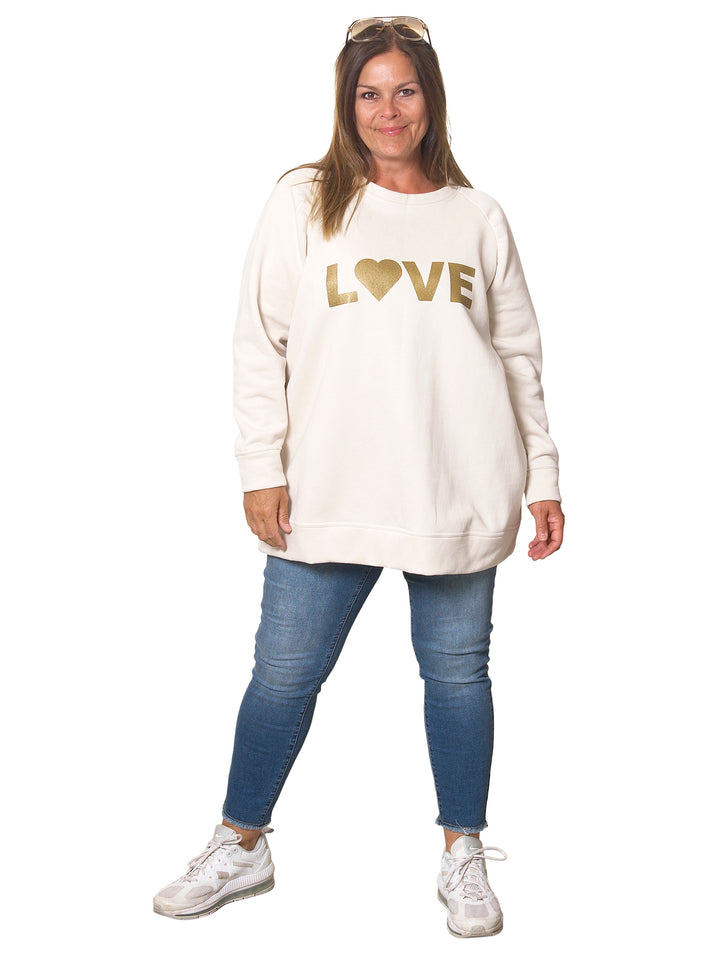 Sweatshirt fra By Caroline - off