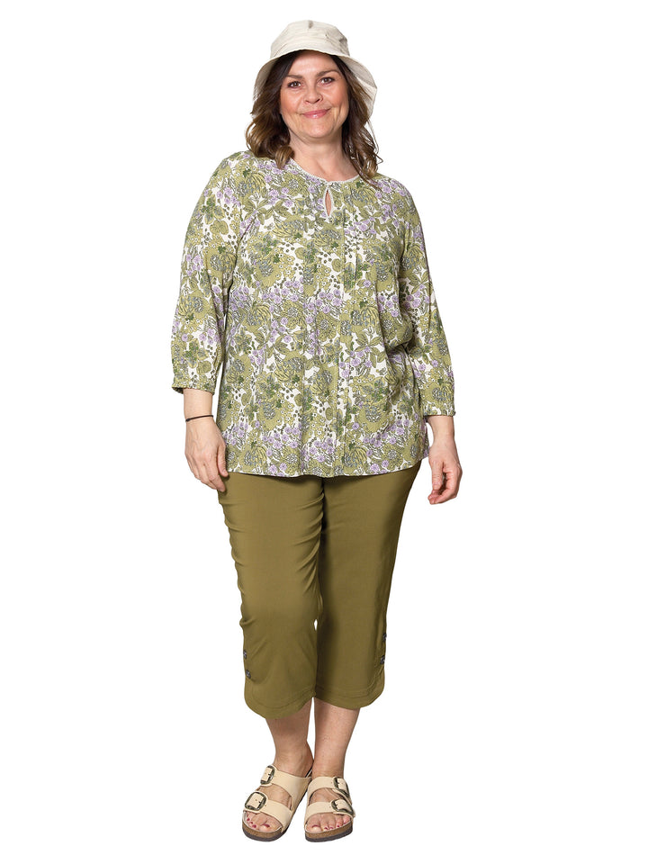 Blomstret bluse fra Ciso - blomstret