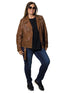 Biker Jakke fra NO1 by OX - cognac