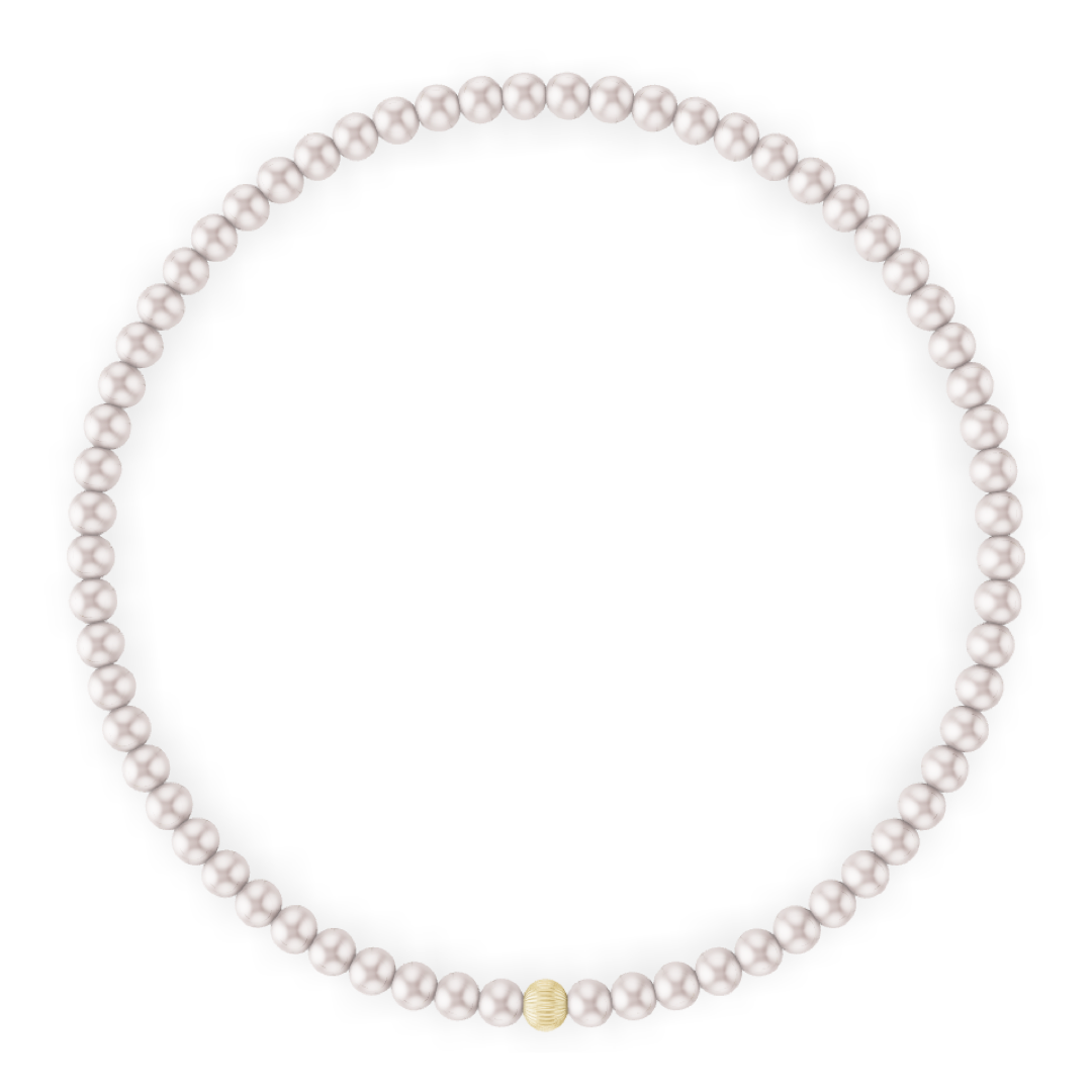 3MM White Pearl Bracelet