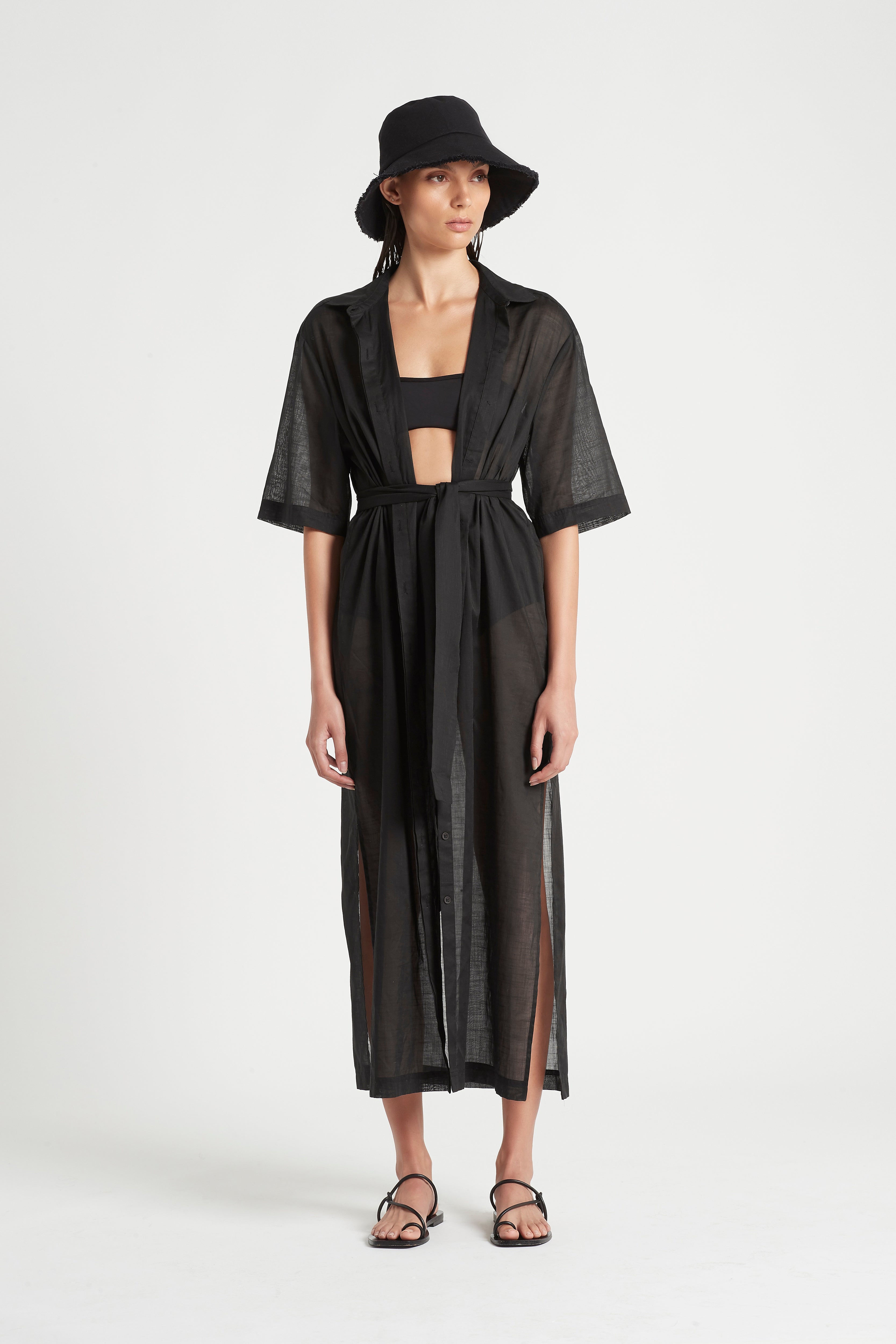 ALINA MAXI SHIRT DRESS