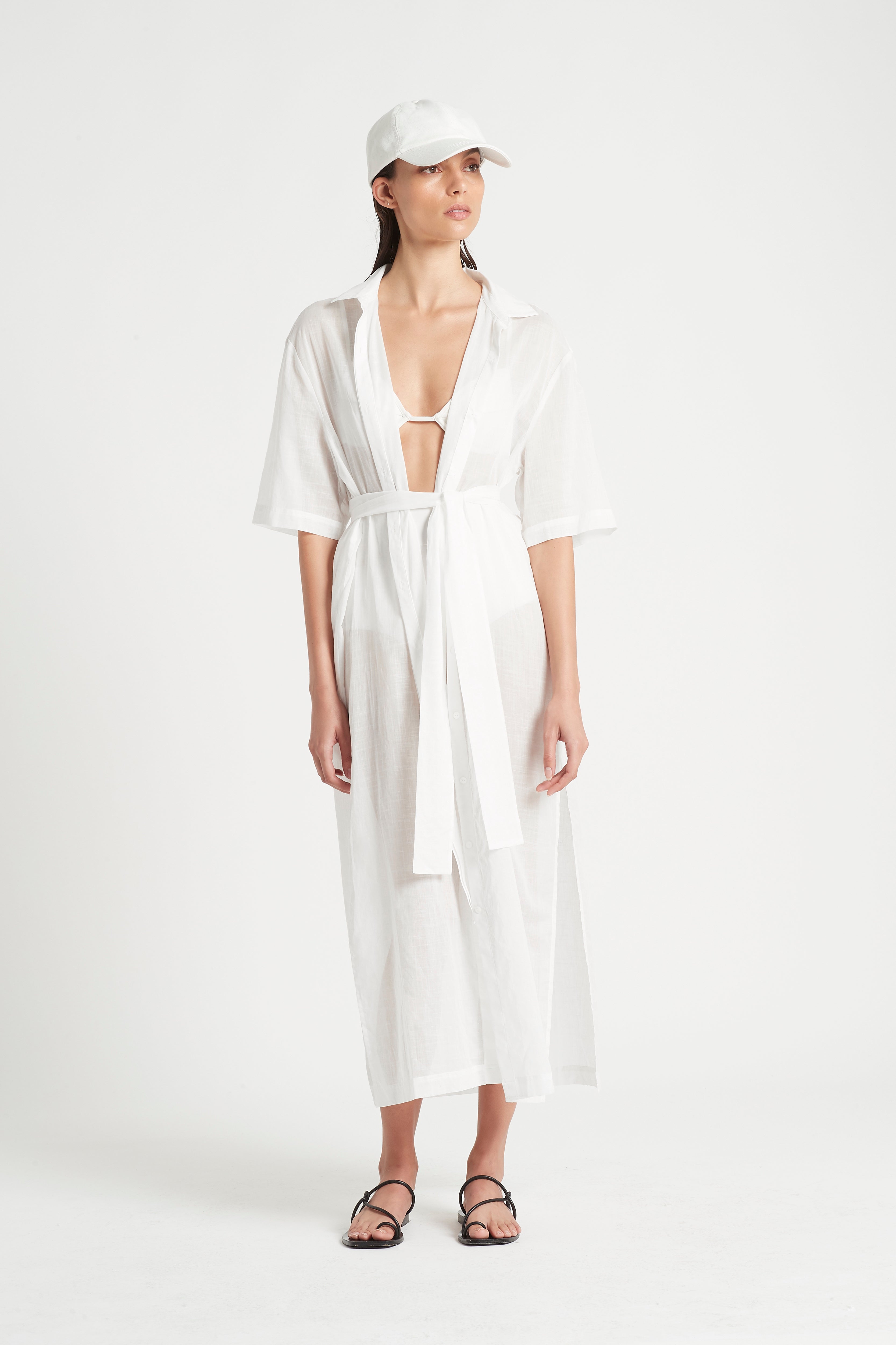 ALINA MAXI SHIRT DRESS