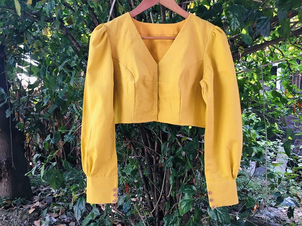 Mustard Yellow Long Sleeves Blouse – thesaffronsaga