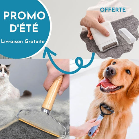 Brosse anti poils animaux - Livraison Gratuite