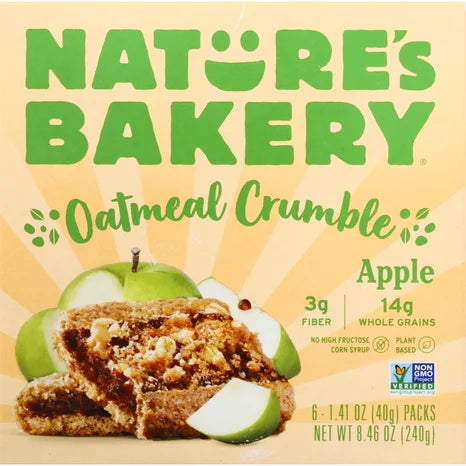 Nature's Bakery Oatmeal Crumbles Bars Apple Cinnamon 84ct