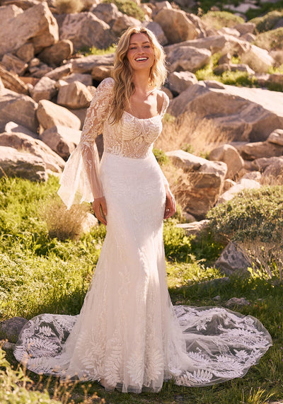 Beach Bridal Dress of Dreams For A Destination Wedding - WhatLauraLoves