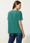 Street One Striped Long Sleeve T-Shirt, Brisk Green - McElhinneys