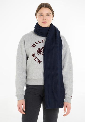 Iconic Monogram Square Scarf, BLUE, Tommy Hilfiger in 2023