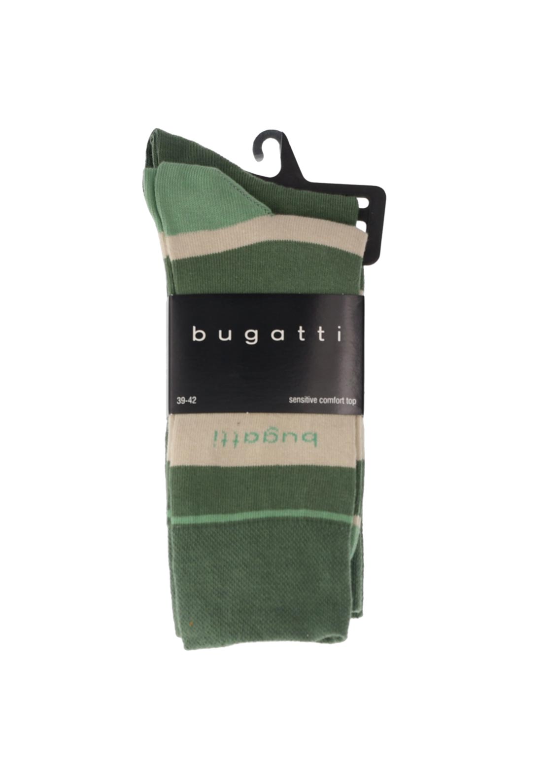 Bugatti Sensitive Comfort Top Socks, Dark Ivy - McElhinneys