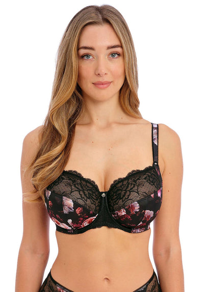 Fantasie Smoothing Moulded Balcony Bra, Black - McElhinneys